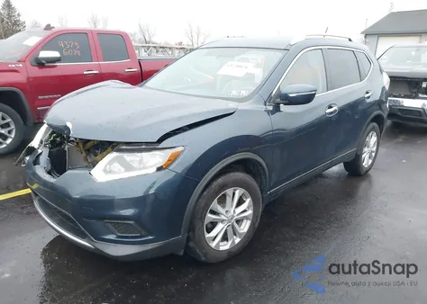 2015 Nissan Rogue Sv z USA, uszkodzony, nr VIN KNMAT2MT2FP546648